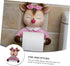 WOONEKY Creative Cartoon Reindeer Toilet Paper Holder Wall-Mounted Roll Paper Rack Bathroom Accessory Tissue Storage