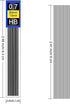 Morepack 840 Pieces 0.7 mm HB Lead Refills, Break Resistant Mechanical Pencil Refills, 70 Tubes