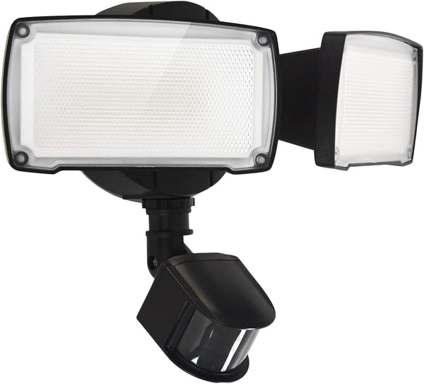 UME 19W LED Flood Light Motion Sensor Outdoor, 2 Adjustable Head, 2000LM,
