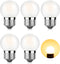 Dimmable LED 3W Small Light Bulb, 25w Equivalent, E26 Standard Screw Base, G40 Soft Warm White, Pack of 6