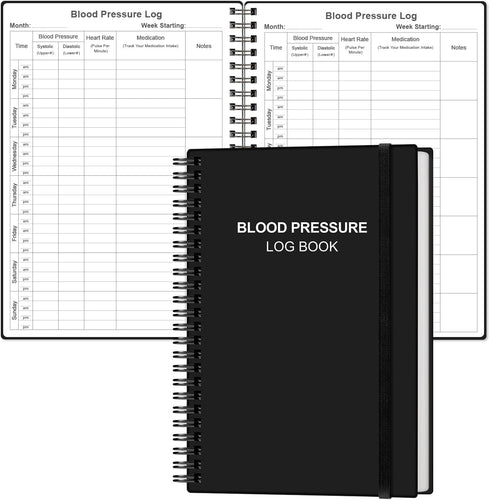 Blood Pressure Log Book - Record & Monitor Your Daily Blood Pressure,