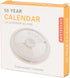 Kikkerland 50 Year Calendar Paperweight, Silver (CAL50)