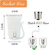 31.5FT C9 Dimmer Dimmable C9 15 E17 19.68" String Lights with and Timer - Light String with Light Sockets Spacing
