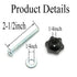 RuiLing 8 Set T-Track Knobs Kit - Hex Head Manual Nut with Full Thread Outer Bolts and Washers for DIY Projects