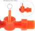 ChgImposs 1/4" Thread Flexible Water Oil Coolant Pipe Hose with Switch, Round Nozzle for CNC Machine/Milling/Lathe