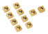 Accusize Industrial Tools CCMT21.51 - Tin Coated Carbide Inserts, 10 Pcs/Box, 2100-1008x10