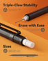 Four Candies 5PCS Metal Mechanical Pencil Set, 0.5mm with Dual Spring, Vintage Barrels, 240 HB Lead Refills