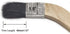 2Pcs Wooden Handle Bristle Radiator Paint Brush, 1.5 Inch Width, 375mm Total Length