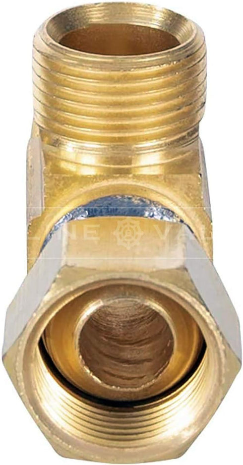MIDLINE VALVE 73338-OM Add On Tee Fitting, 3/8 in. FIP COMP x MIP x Male Brass