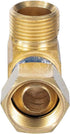 MIDLINE VALVE 73338-OM Add On Tee Fitting, 3/8 in. FIP COMP x MIP x Male Brass