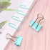 Paper Clips and Binder Clips Set, 3 Pack, 216 pcs, Cute Green Metal Assorted Sized Binders with Push Pins