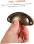 24 Luxshiny Pcs Vintage Bronze Mushroom Shape Cabinet Door Knobs with Screws Antique Dresser Drawer Pulls for Wardrobe