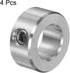 HARFINGTON 4pcs Shaft Collar Set, 5/8" Bore 304 Stainless Steel, 1-1/8" OD, for Wheel Barrow Axle, Gearbox