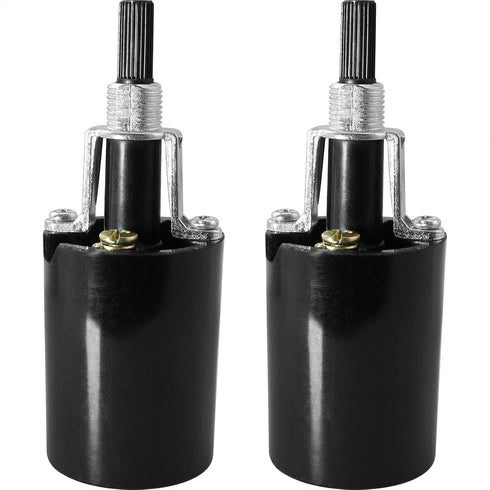 MEETOOT 2PCS Black E26 Rotary Switch Button Lamp Holder Suitable for Replacing Table/Floor