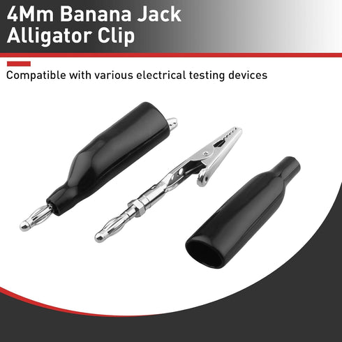VCXBVD 4Mm Probe(PPTK0023), 2pcs Banana Jack Alligator Clip for Power Power Circuit Probe Accessories