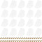 uxcell 50Pcs 90 Degree Plastic Corner Braces with Cover Cap, 17.2x21x21mm Nylon