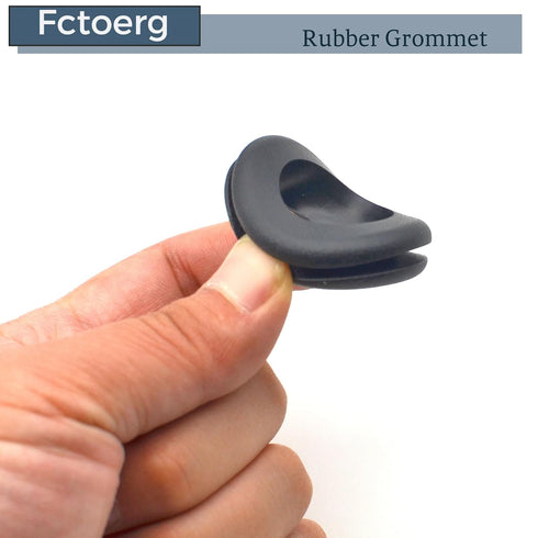 Fctoerg Grommets, 12Pcs Grommets 1-3/16" Rubber Electric Cable Protector Rubber Ring Wiring for Firewall Hole Plugs
