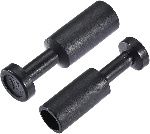 uxcell Push to Connect Fittings, Cap Style Pneumatic Blanking Plugs for 12mm Inner Dia. Air Hose Tube, Pack of 10