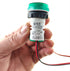 3pcs AC Current and Voltage Indicator with Two-Digit Display, 22mm Round Head LED Measuring Instrument