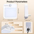 BEOAUDRA Dimmable 2 Pack Motion Sensor Night Light Plug in, Warm White Motion Activated LED Night Lights for Bedroom
