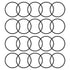50Pcs Buna-N O-Ring Metric Nitrile Rubber Round Sealing Gasket for Plumbing, Faucet Repair, Black Tone (ODxIDxW)