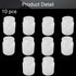 Othmro 10Pcs 300ml PE Plastic Lab Cylindrical Chemical Reagent Bottle, Wide Mouth Sample Sealing Liquid Storage