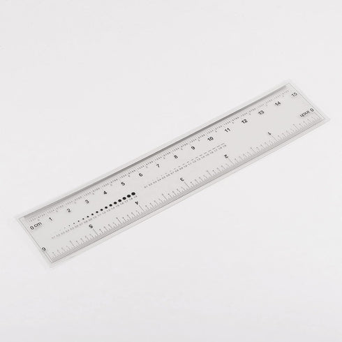 Film Flexible Ruler 6 Inch - 0.1mm Scale PET Plastic Covered Thickened Folding Straight Ruler Measuring Tool
