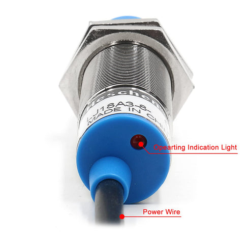 M18 Inductive Proximity Sensor Switch Non-Shield Type LJ18A3-8-J/DZ Detector 8mm 90-250VAC 400mA NC