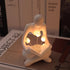 ITOWNKN Reading Sculptures Tulip Lamp,Thinker Statue Figurine Battery Powered Night Light,Modern Abstract Home