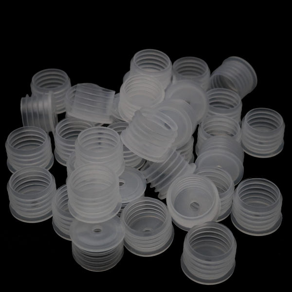 50PCS 21mm Medical Bottle Adapters, Press-in Medicine Bottle Adapter for Syringe, Oral Dispensers
