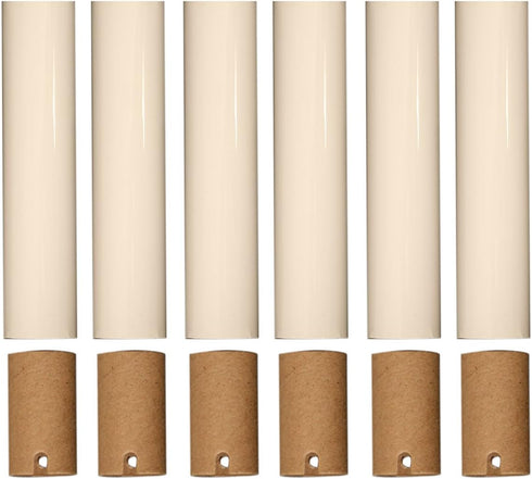 Royal Designs Chandelier Socket Covers - Paper Insulation - Cream - 4