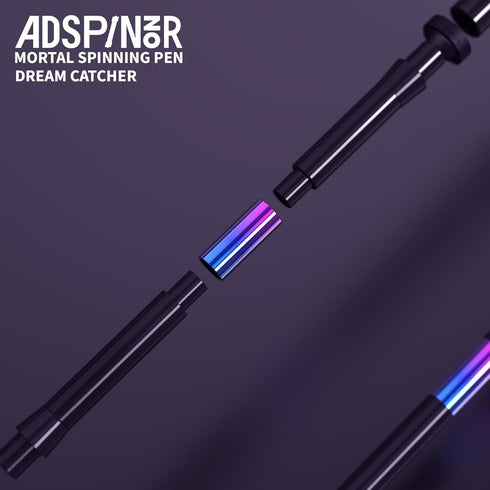 Spinning Pen by Mr.NOPE - Mortal Series Limited Color Version (Black) Professional Fidget for Tricks, Long, Weighted