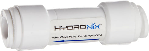Inline Check Valve with 1/4-inch Quick Connect Fittings