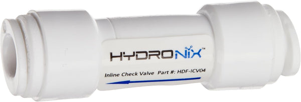 Inline Check Valve with 1/4-inch Quick Connect Fittings