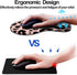 Ergonomic Mouse Pad with Wrist Support and Coaster,Mouse Pads with Non-Slip PU Base for Home Office Working Studying Easy Typing & Pain Relief Leopard by DOOKE
