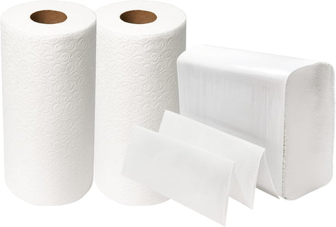 Perfect Stix Paper Towel Combo Pack, 2 Packs MultiFold White 250 Count,