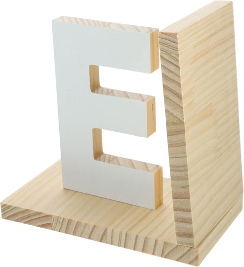 DOITOOL Elegant Wooden Bookends Book End for Desk Book Organizer for Shelf