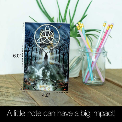 Tree-Free Greetings EcoNotes Stationary - Blank Note Cards with Envelopes, 4" x 6", Fairy Themed, Boxed Set of 12