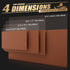 K KNODEL Large Leather Desk Mat, Office Desk Pad, Computer Desk Protector, Desktop Blotter Pad, Brown