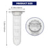 Microcentrifuge Tubes 2ml, AyinLab Polypropylene Plastic Tubes 500pcs, Lab Centrifuge Test Tubes with Leak-Proof Snap Caps and Clear Graduated Scale, Non-pyrogenic and DNase/RNase Free