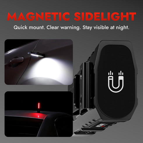 1500 WARSUN Rechargeable EDC Flashlight Lumen Compact LED Pocket Flashlight with Magnetic Base and Clip, Portable Work
