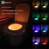 16 Toilet Bowl Light Motion Activated - The Original Color Changing Sensor LED Toilet Night Light for Bathroom - Smart