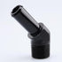1/2" NPT Male to 5/8" Hose Barb Fitting Adapter, 45 Degree Aluminum Black