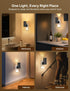 Likelgn 2 Pack Dimmable Night Light Plug into Wall, LED Nightlight with Dusk to Dawn Sensor, Soft White Glow