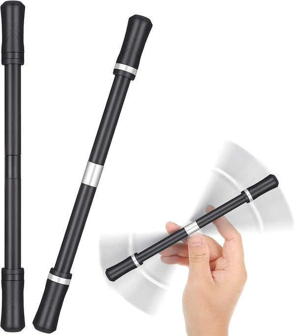 Outus 2 Pieces Spinning Pen Rolling Finger Anxiety Fidget Weighted Pens Cool Rotating