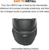 LIMXYZ (H005) Split Cowhide Wrap-Around Helmet Bib Cover with Press Fit Seal, for Most Welding Helmets Accessories