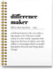 Difference Maker Spiral Journal Notebook 5.5×8.3, 160 Pages, Employee Appreciation Gifts, Difference Maker Notebooks
