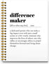 Difference Maker Spiral Journal Notebook 5.5×8.3, 160 Pages, Employee Appreciation Gifts, Difference Maker Notebooks