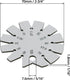 QWORK Bevel Gauge, Stainless Steel Axe Angle Gauge, Round Shape Knife Angle Finder for Measuring Knife Angle