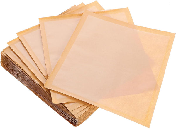 Generic 100pcs Kraft Paper Bread Bags with Window Oil-proof Sandwich Bags for Bakery